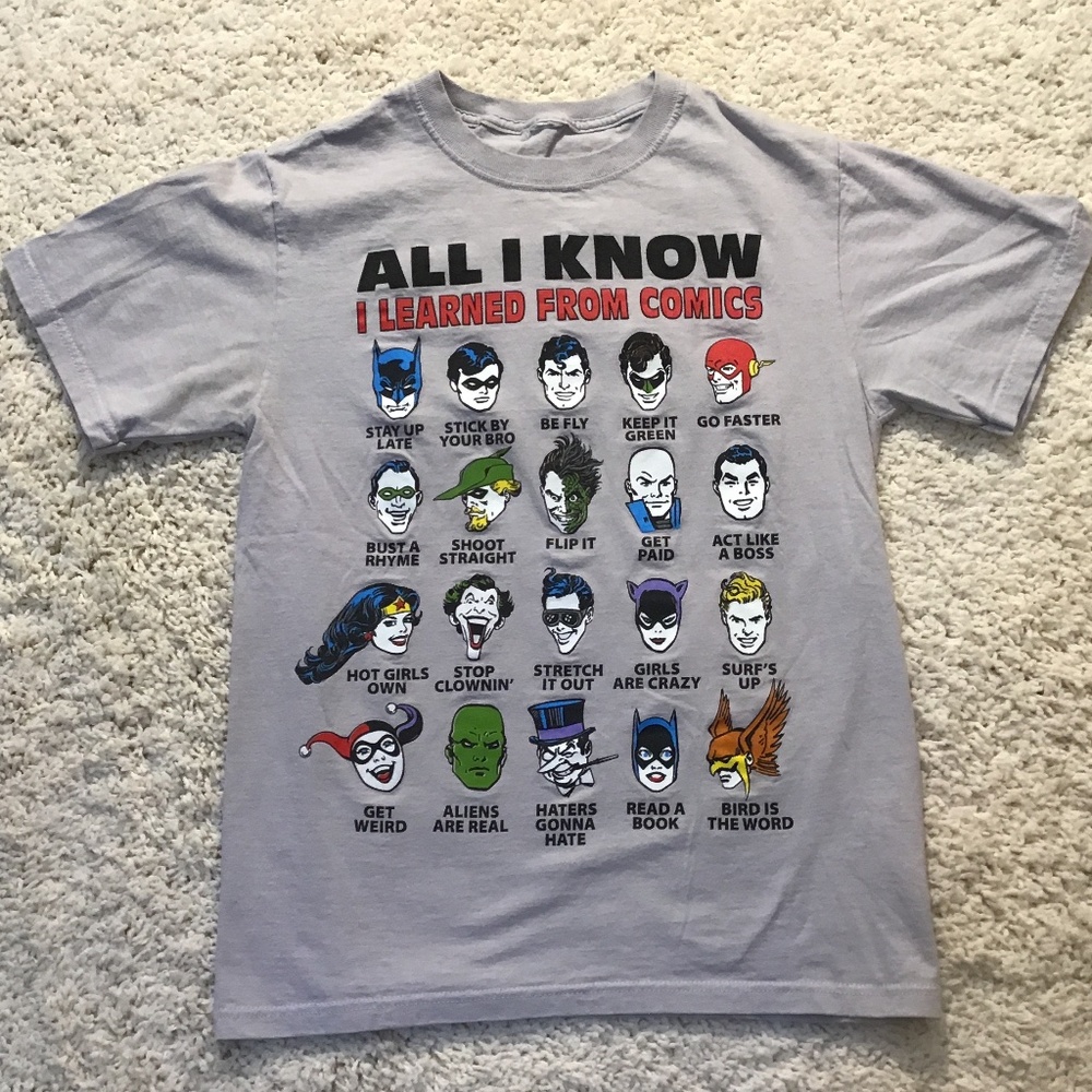DC  Comics Multiple Comic Characters T-Shirt